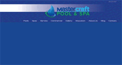 Desktop Screenshot of mastercraftpoolandspa.com