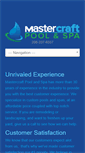 Mobile Screenshot of mastercraftpoolandspa.com