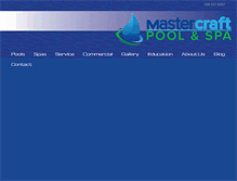 Tablet Screenshot of mastercraftpoolandspa.com